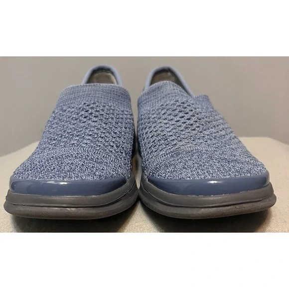Bzees Charlie Knit Slip On Mesh Sneaker Comfort Flat Grandma Sporty‎ Blue 7.5 - Picture 2 of 11